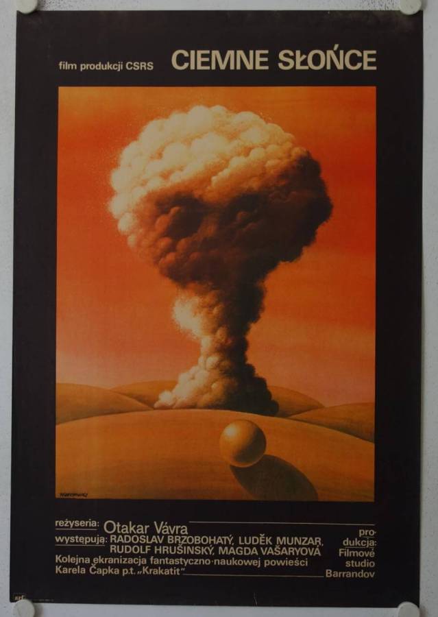 Dunkle Sonne originales polnisches Filmplakat